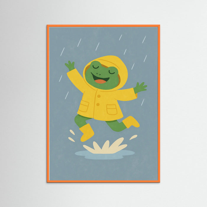 Orange Wood Rainy Frog