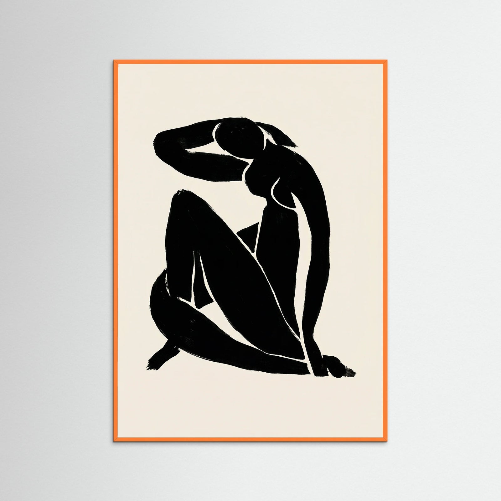Orange Wood Reclining Form