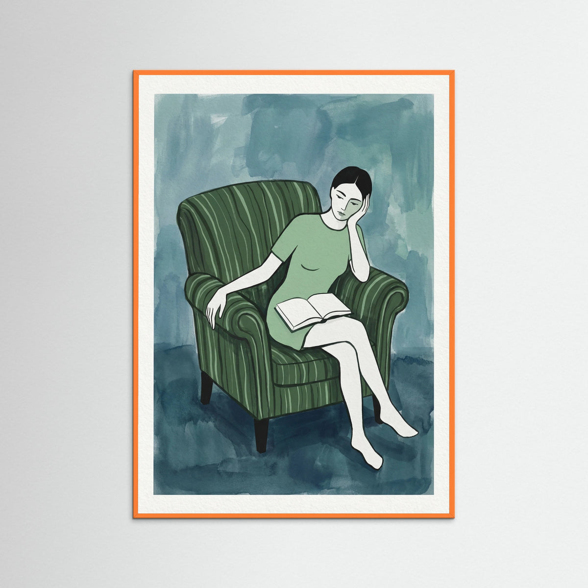 Orange Wood Reclining Serenity