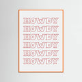 Red Howdy Poster – poster and art print