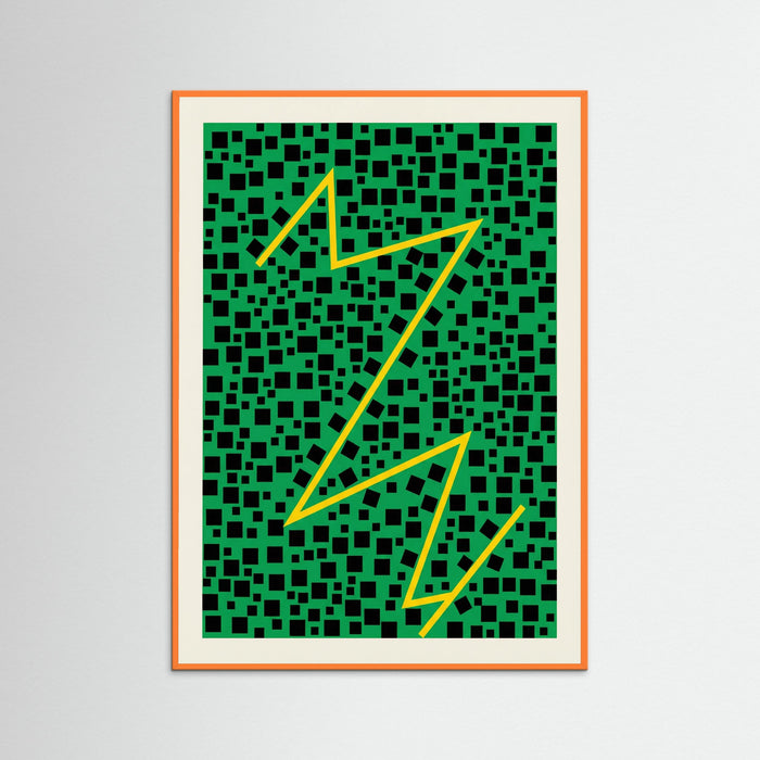 Orange Wood Red Infinity Dots
