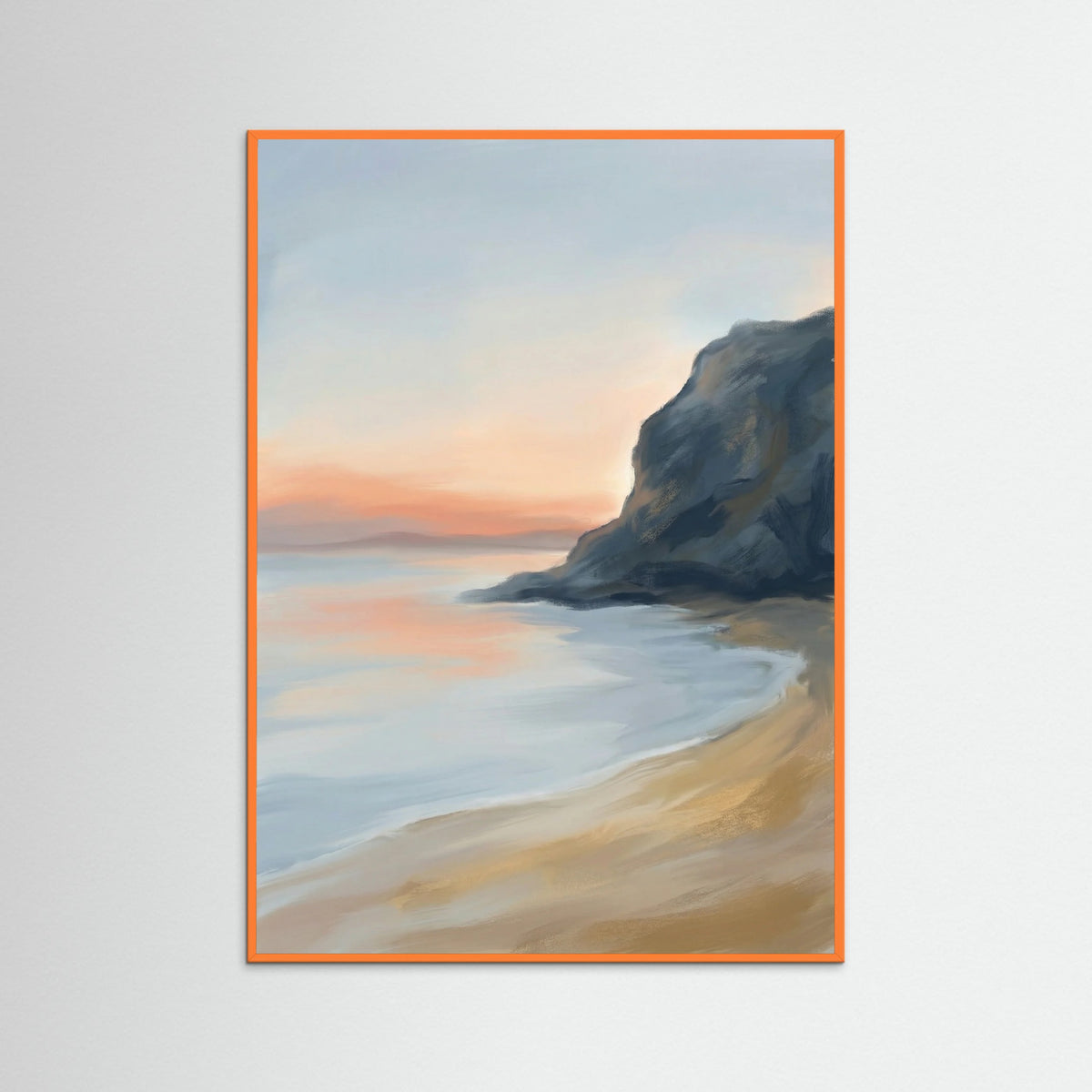 Orange Wood Reflected Serenity