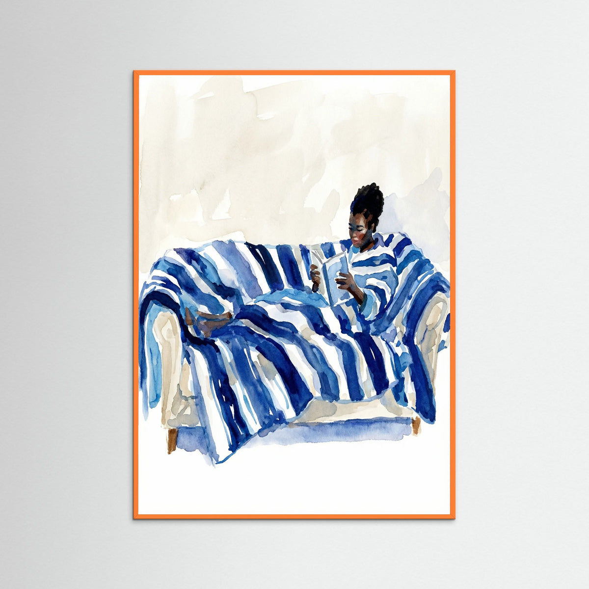 Orange Wood Relaxed Blue Comfort