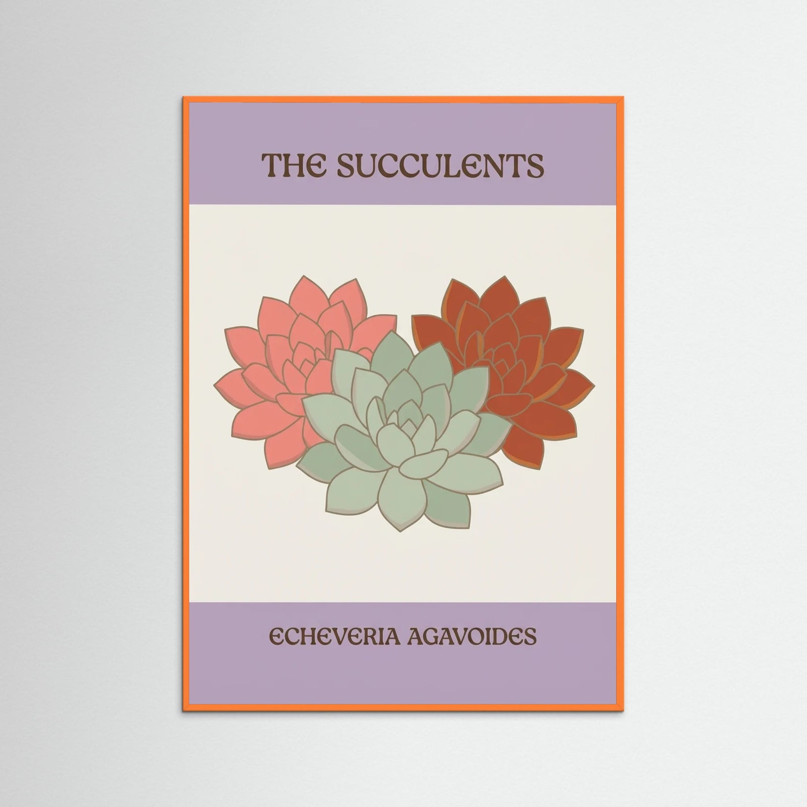 Orange Wood Retro Blossom