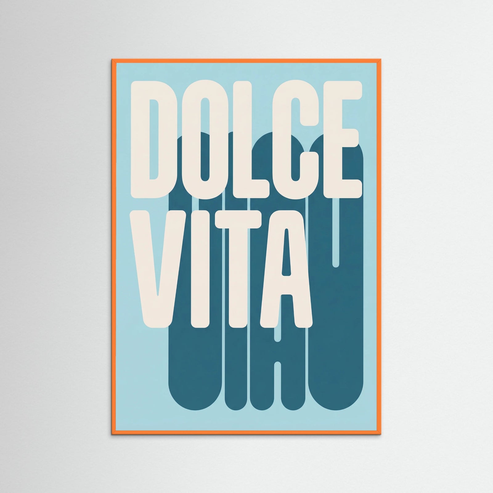 Orange Wood Retro Ciao Bella