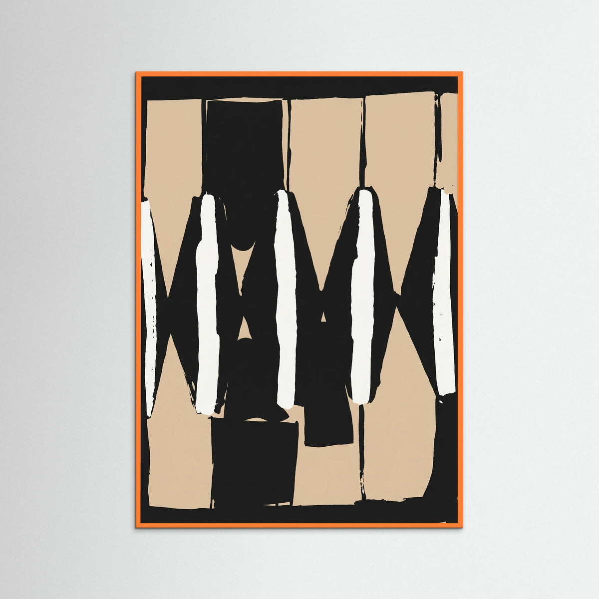 Orange Wood Rhythmic Forms