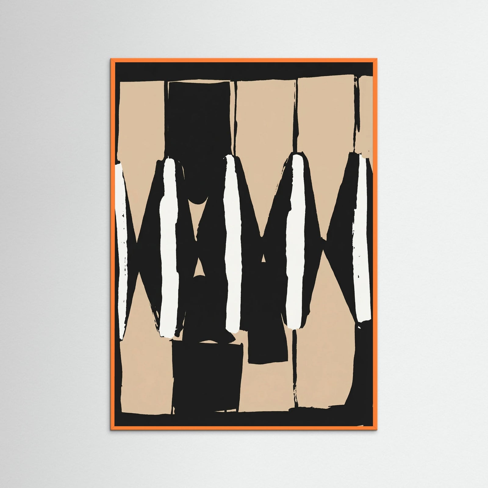 Orange Wood Rhythmic Forms