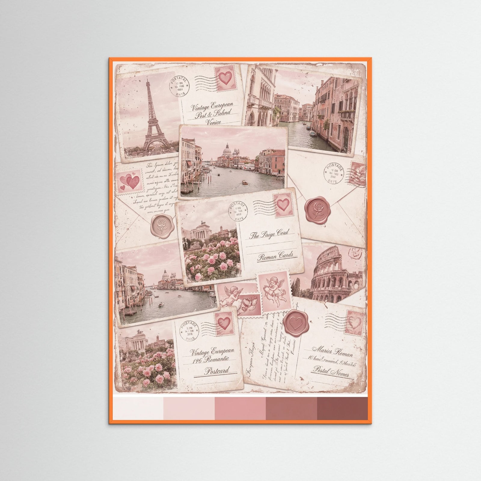 Orange Wood Romantic Mementos