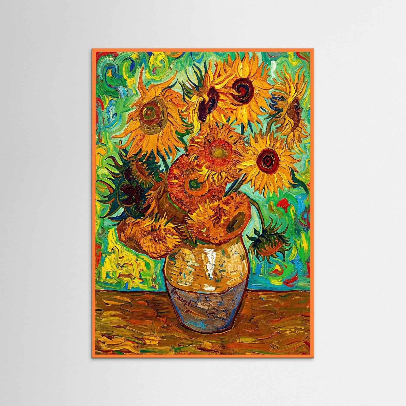 Orange Wood Roulins Vibrant Portrait