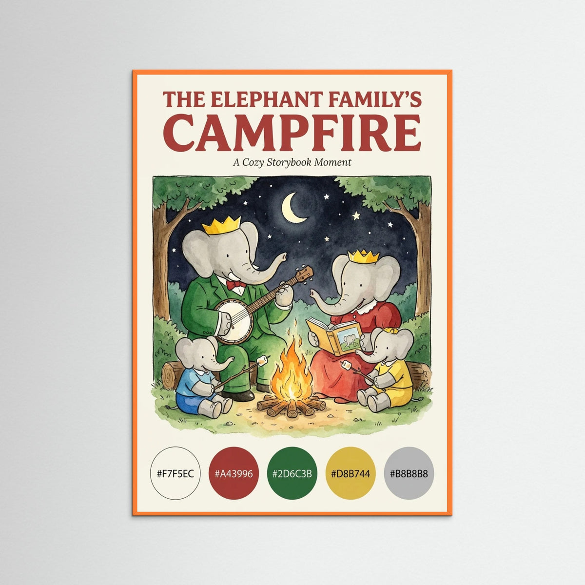 Orange Wood Royal Elephant Storytime