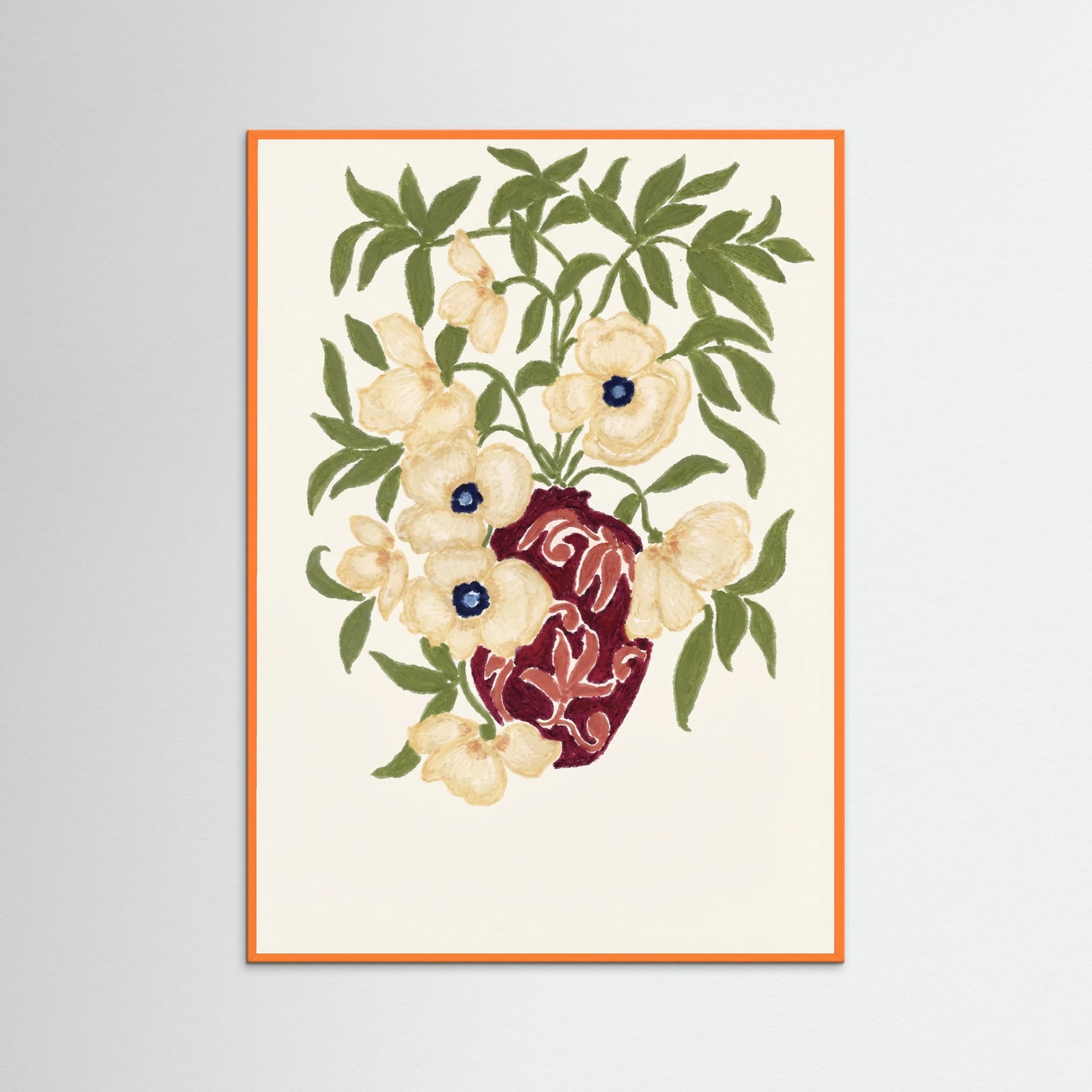 Orange Wood Rustic Bouquet