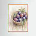 Orange Wood Rustic Grape Abundance