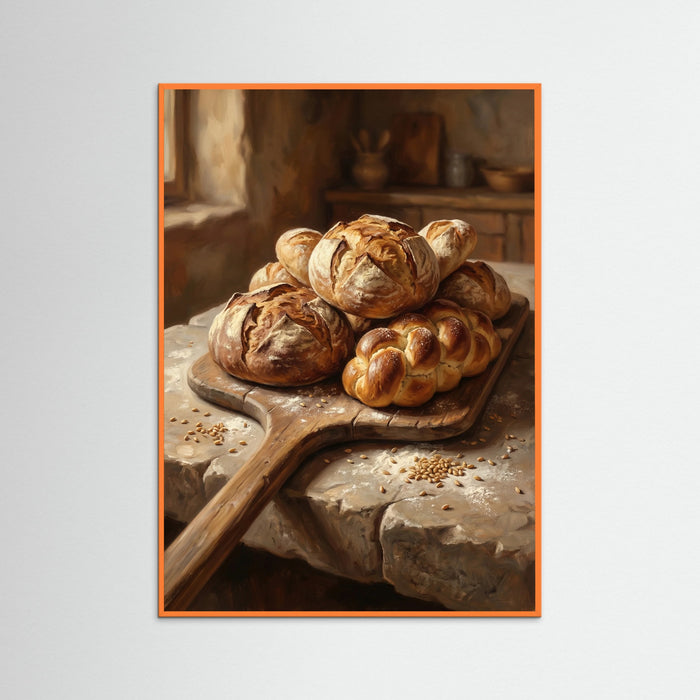 Orange Wood Rustic Hearth Bread