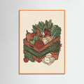 Orange Wood Rustic Kitchen