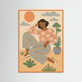 Orange Wood Rustic Serenity