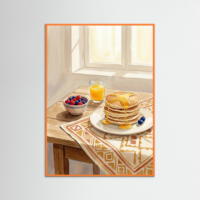Orange Wood Rustic Still Life