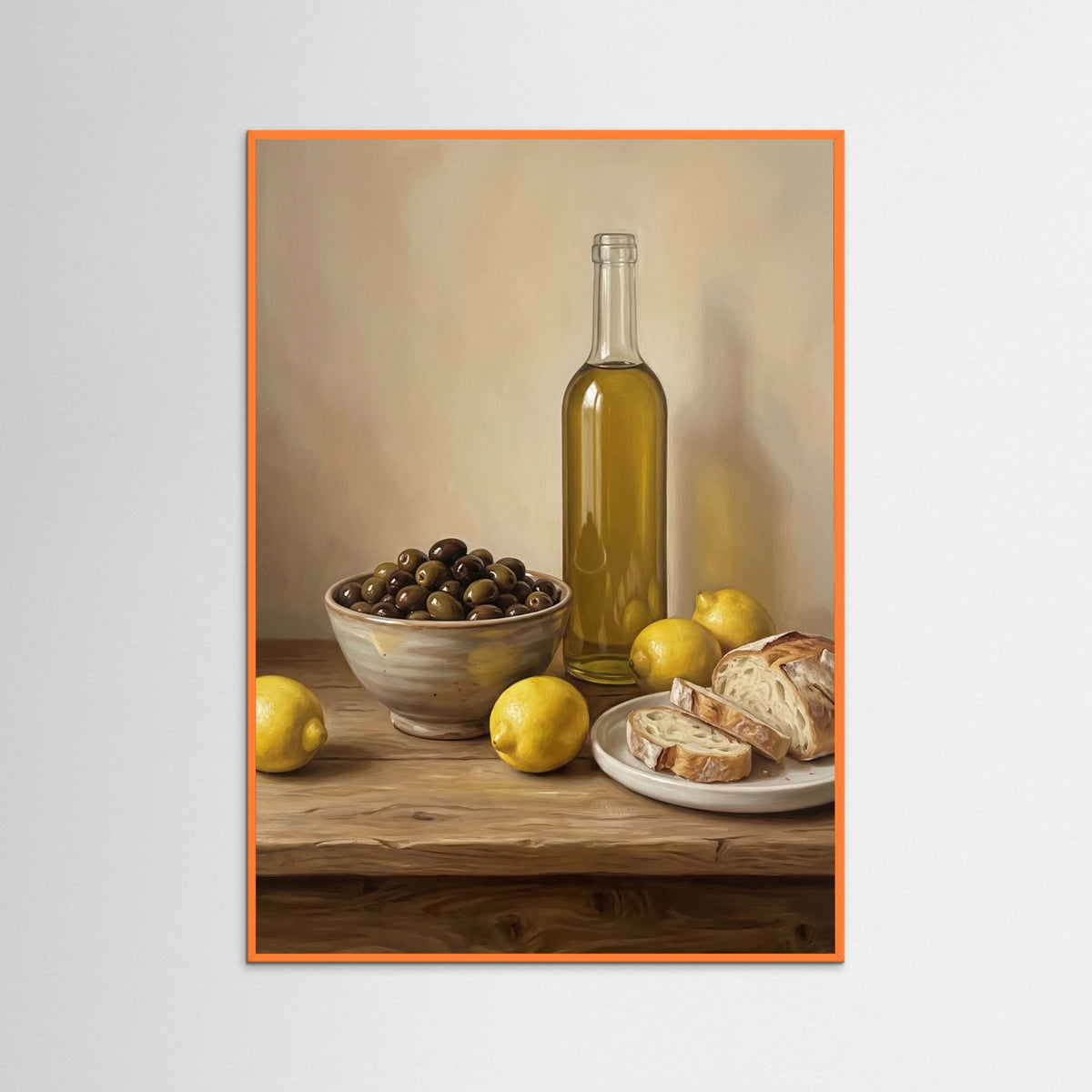 Orange Wood Rustic Still Life