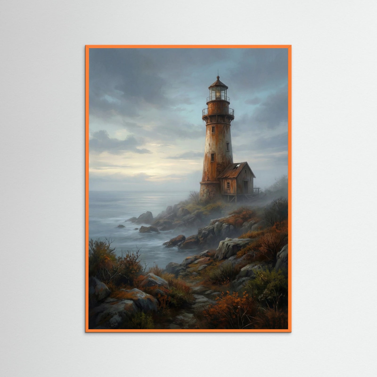 Orange Wood Rustic Twilight