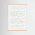 Plakat Sage Green Howdy – plakat i druk artystyczny