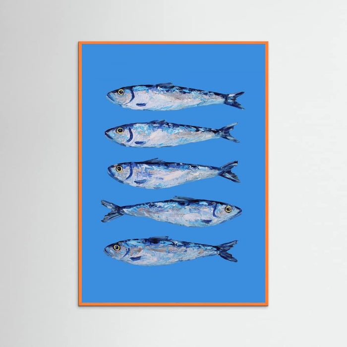 Poster Sardines on Blue – poster e stampa artistica