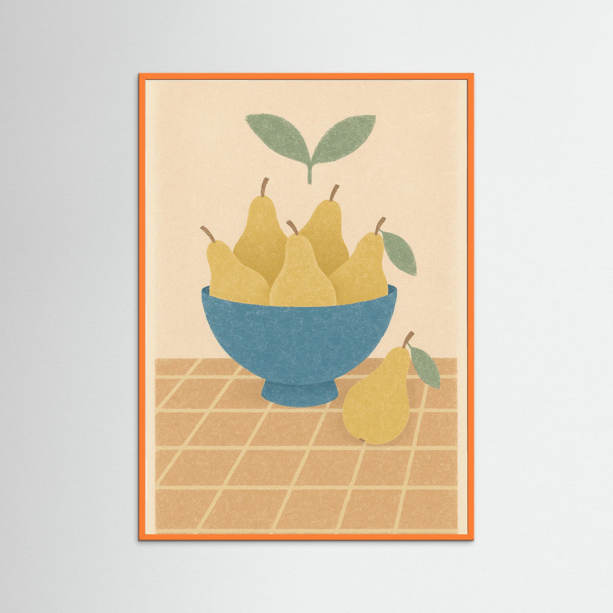 Orange Wood Scarlet Bouquet Vase