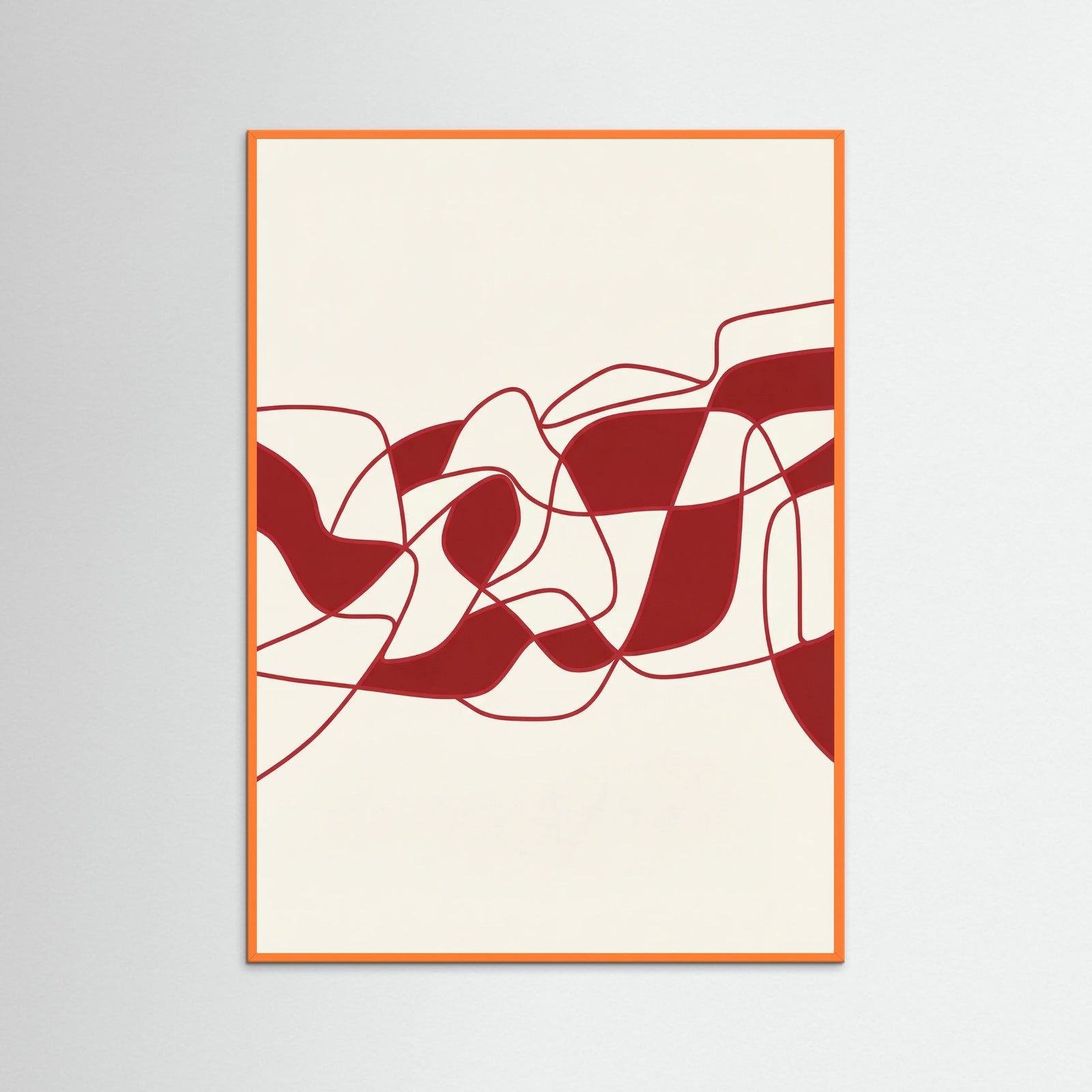 Orange Wood Scarlet Interlock