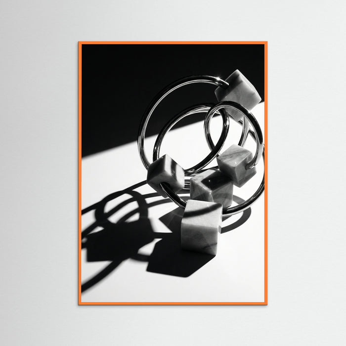 Orange Wood Sculptural Reflections