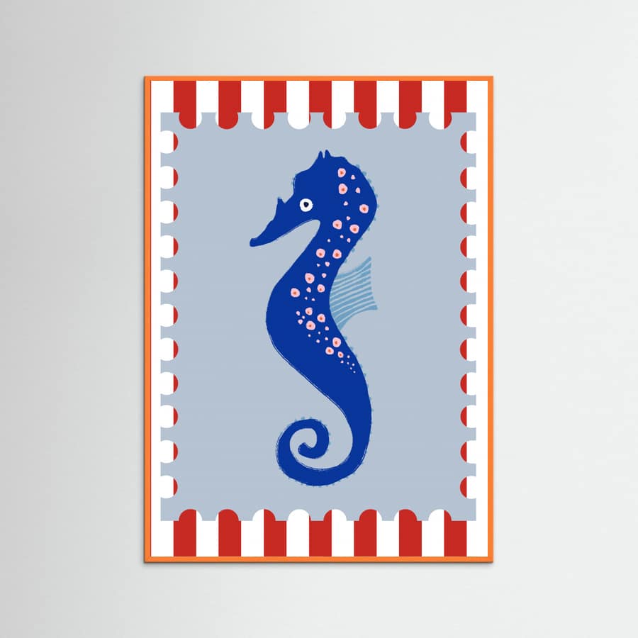 Seahorse -juliste – juliste ja taidepainatus