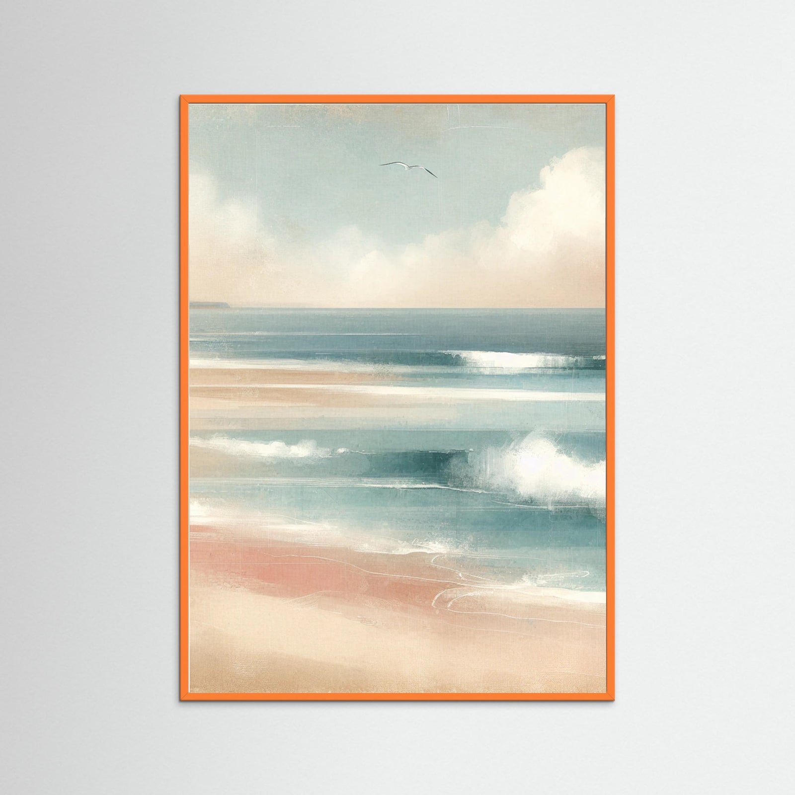 Orange Wood Seaside Sketch