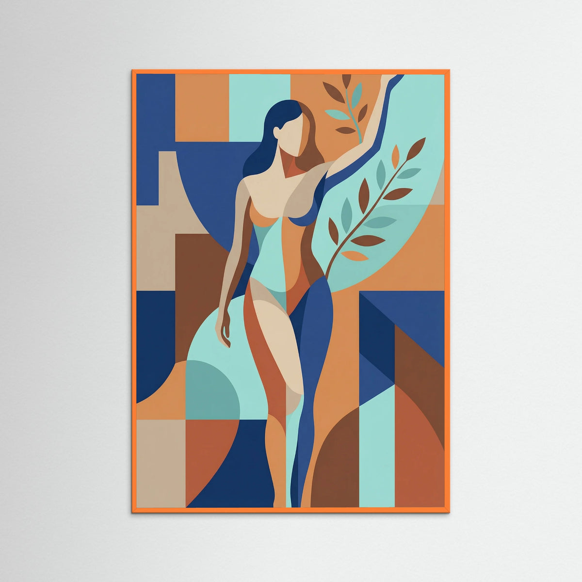 Orange Wood Seated Contemplation