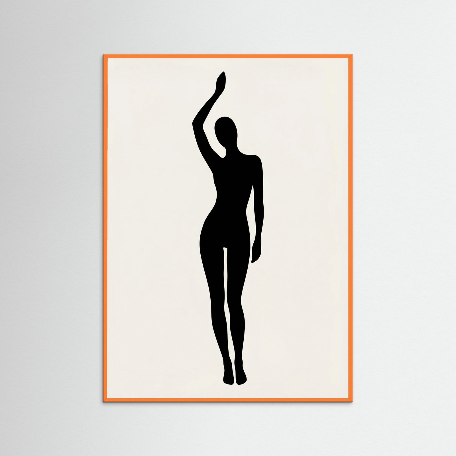 Orange Wood Seated Form