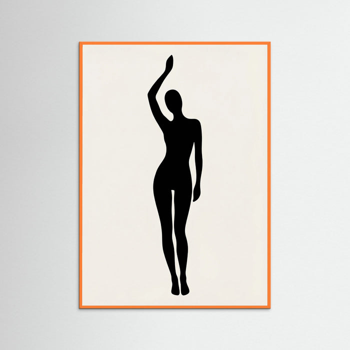 Orange Wood Seated Form