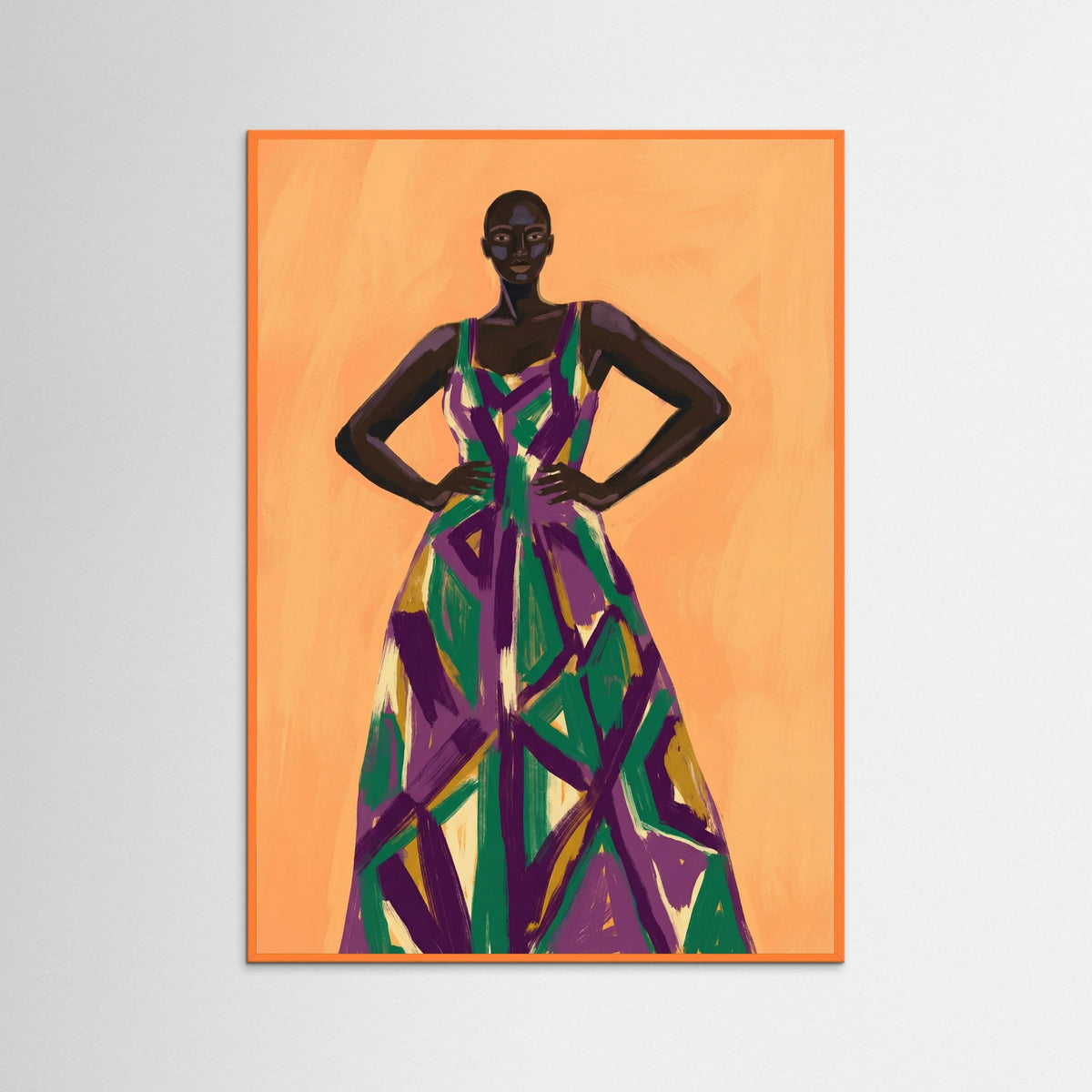 Orange Wood Seated Harmony