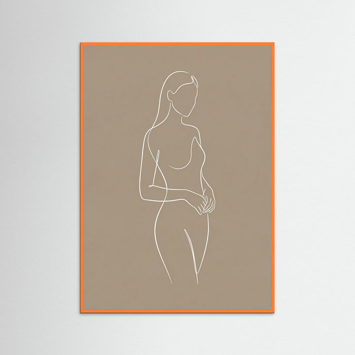 Orange Wood Seated Serenity Beige