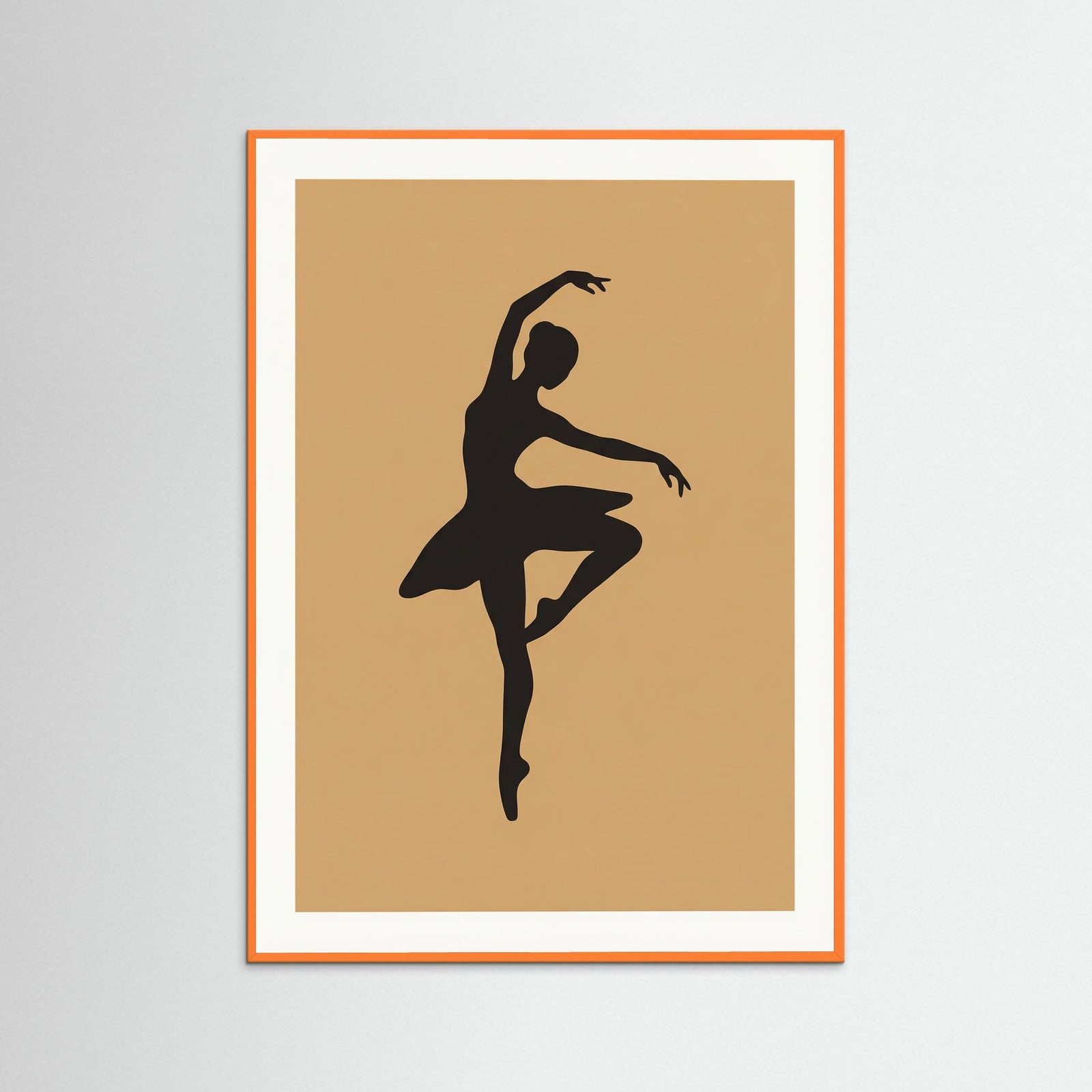 Orange Wood Seated Serenity