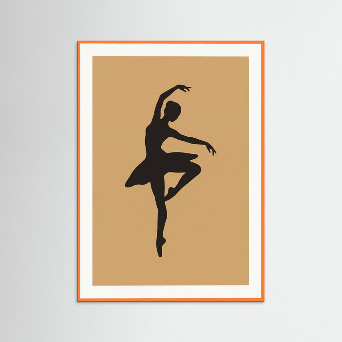 Orange Wood Seated Serenity