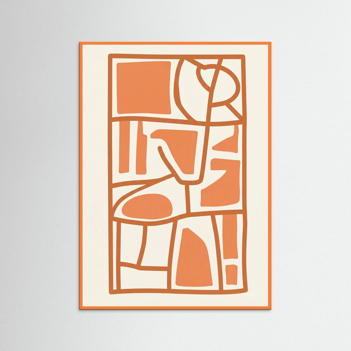 Orange Wood Segmented Forms