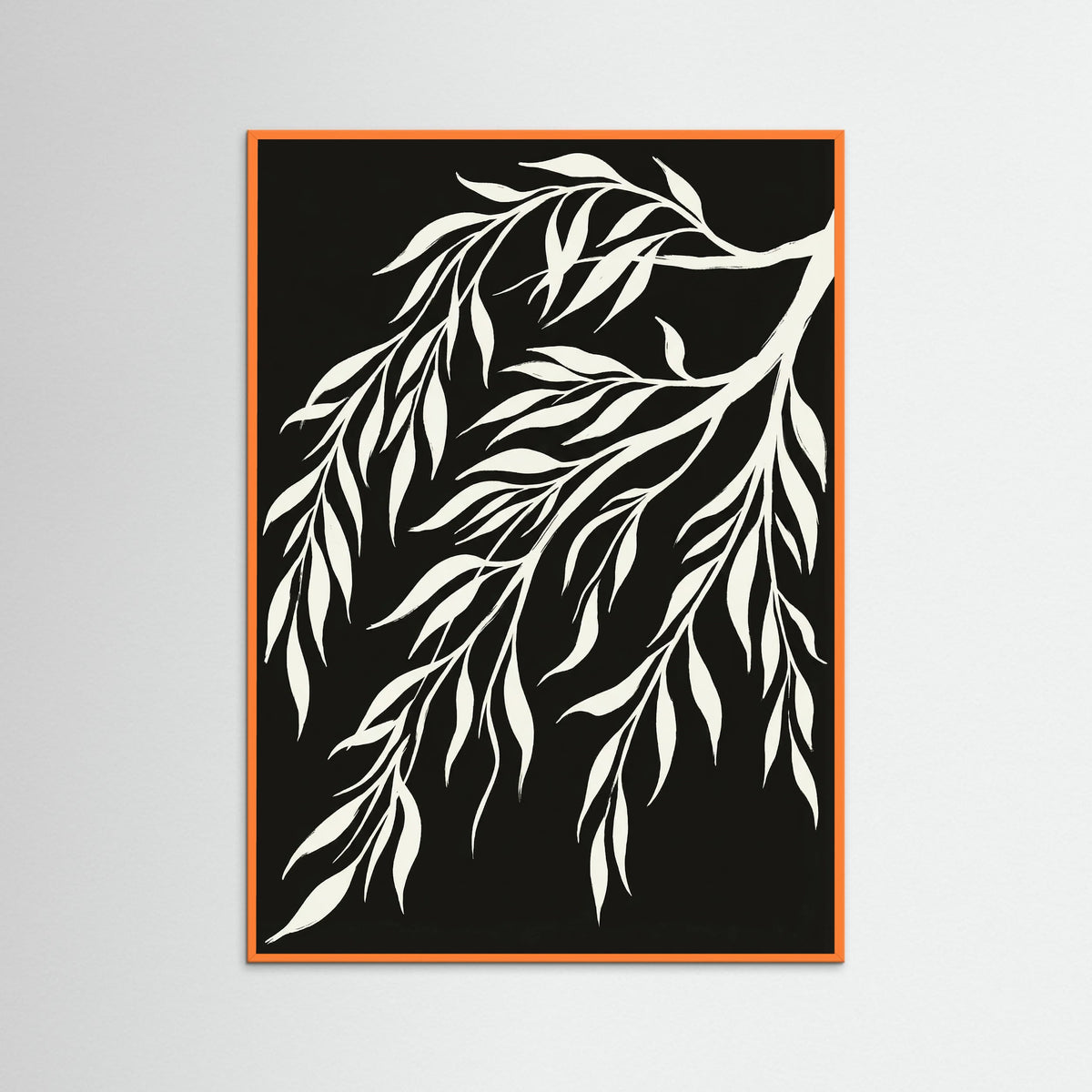 Orange Wood Serene Avian Forms