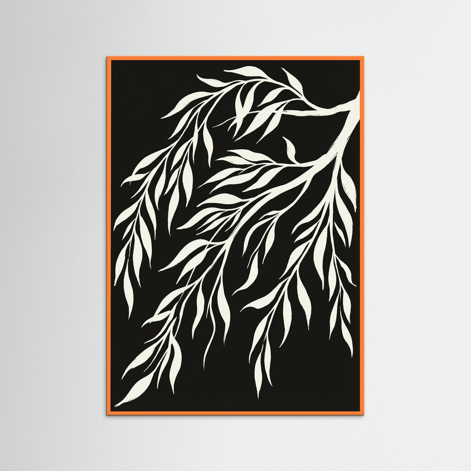 Orange Wood Serene Avian Forms