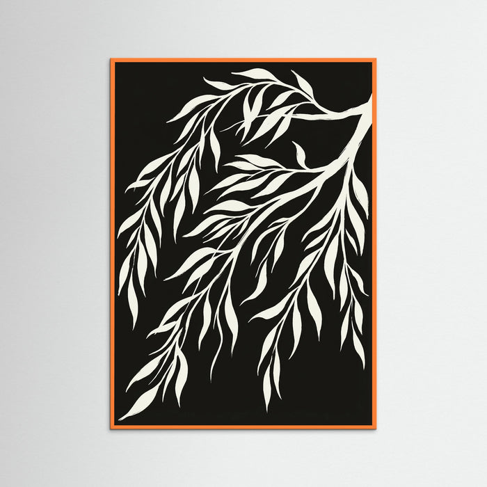 Orange Wood Serene Avian Forms
