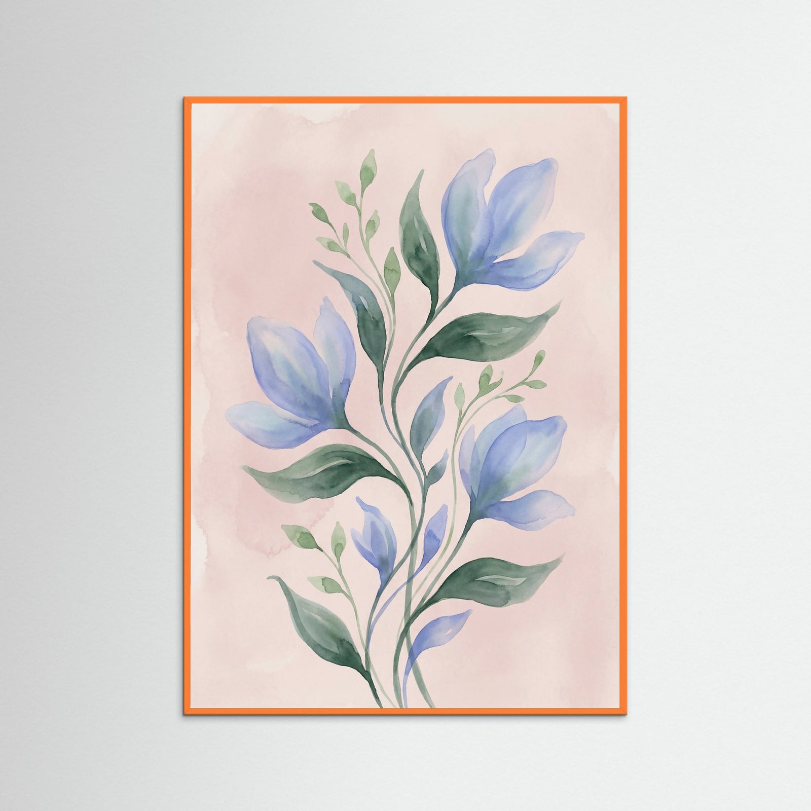 Orange Wood Serene Blue Foliage