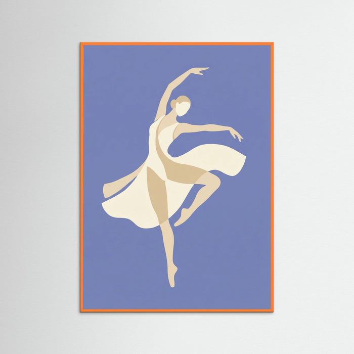 Orange Wood Serene Cutout Figure