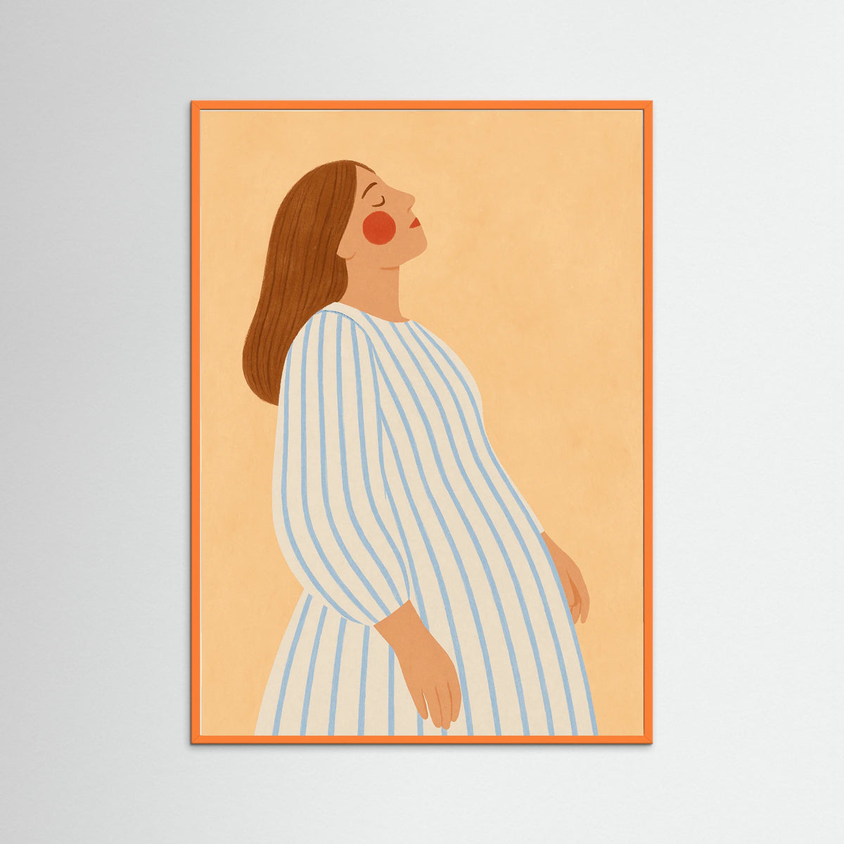 Orange Wood Serene Daydream