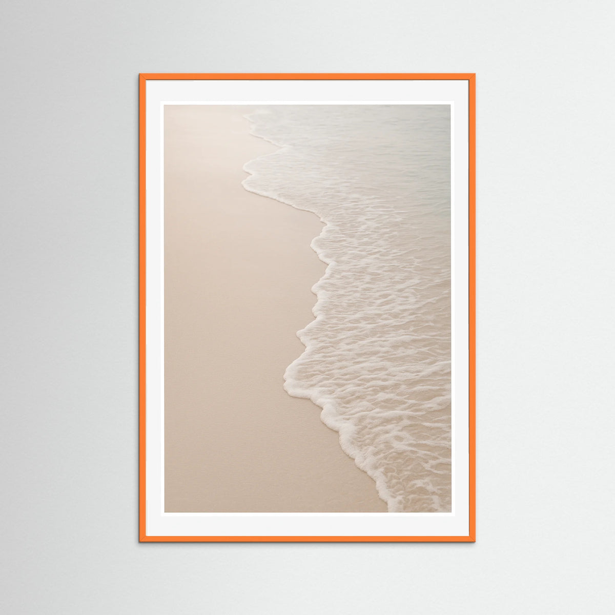Orange Wood Serene Shoreline