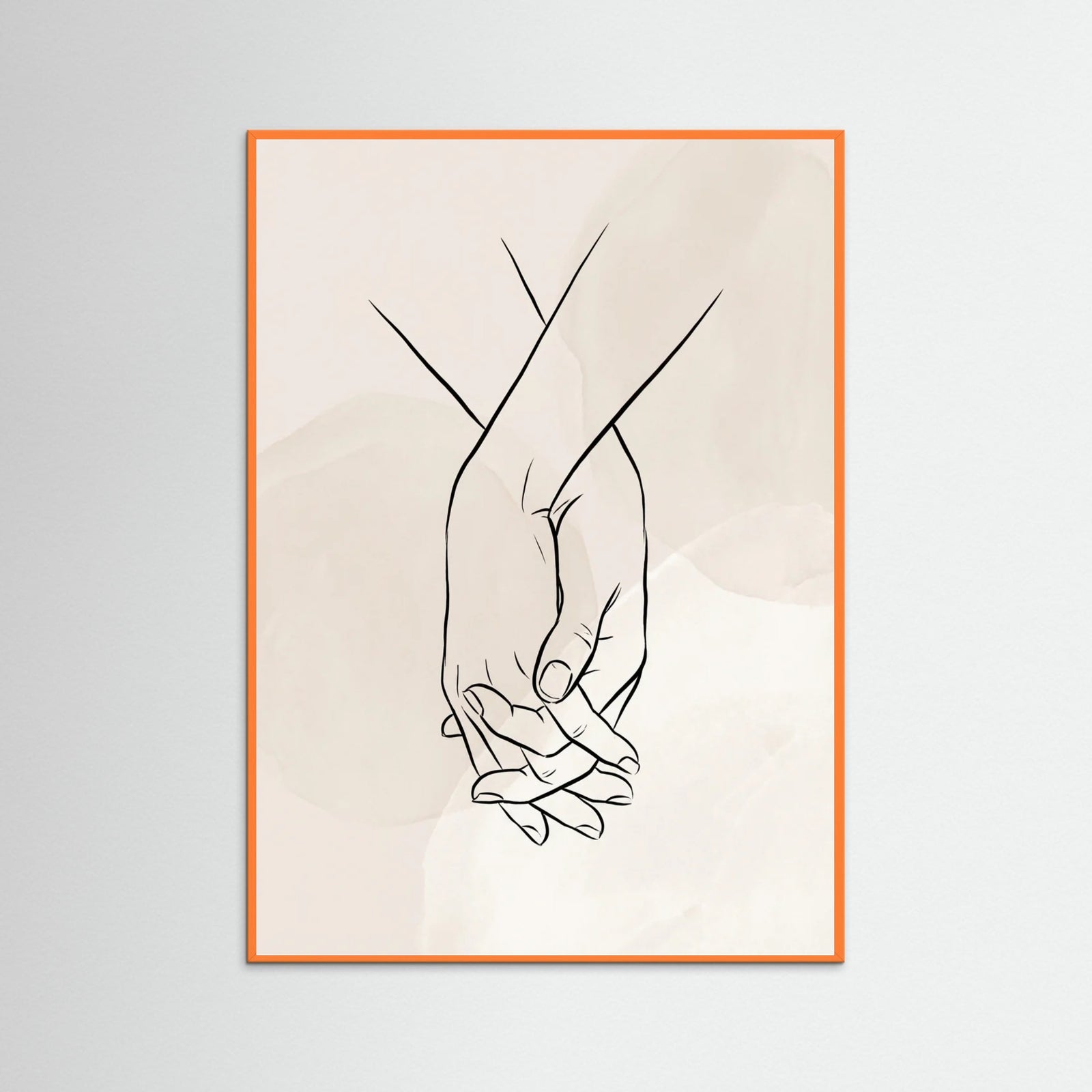 Orange Wood Serene Silhouette