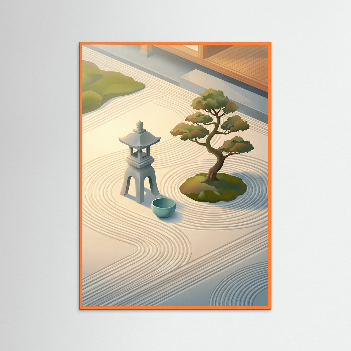 Orange Wood Serene Tatami Light