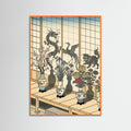 Orange Wood Shadow Puppet Play