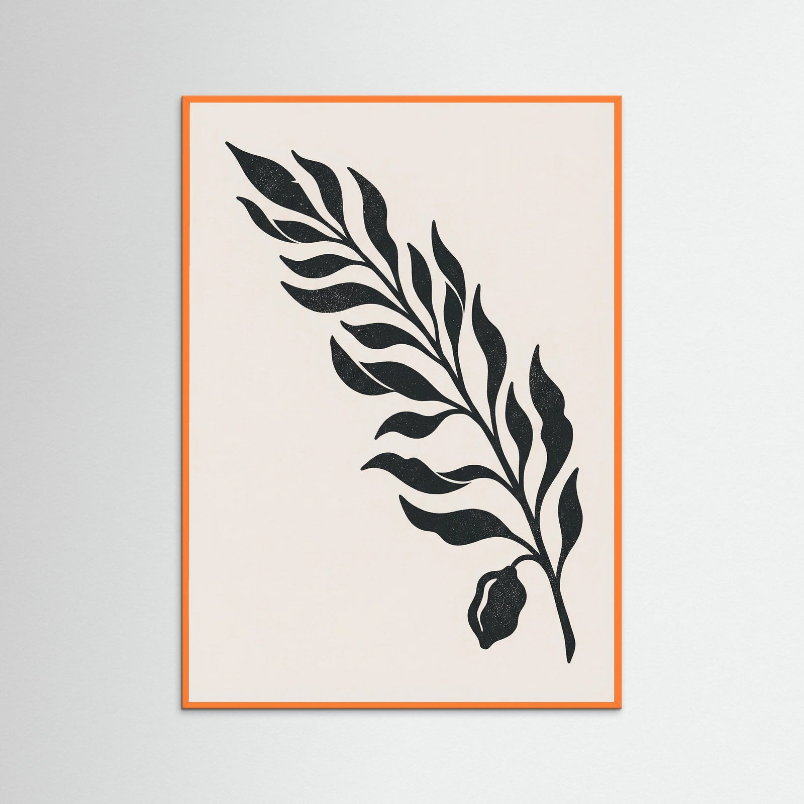 Orange Wood Shadow Vase