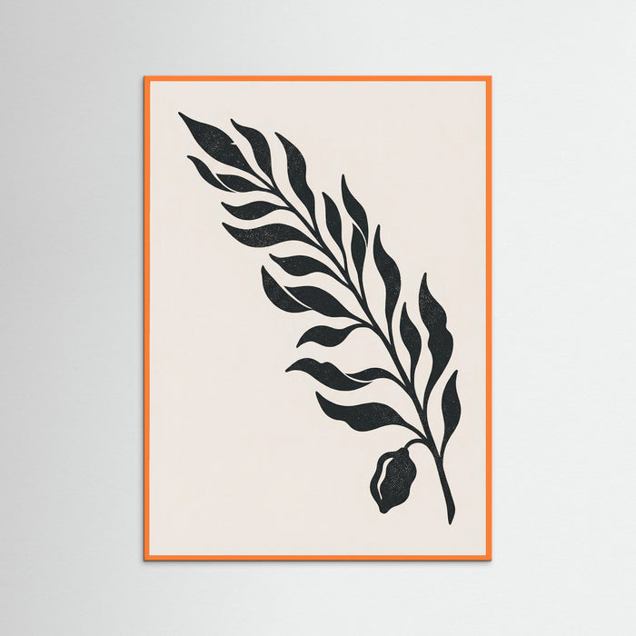 Orange Wood Shadow Vase