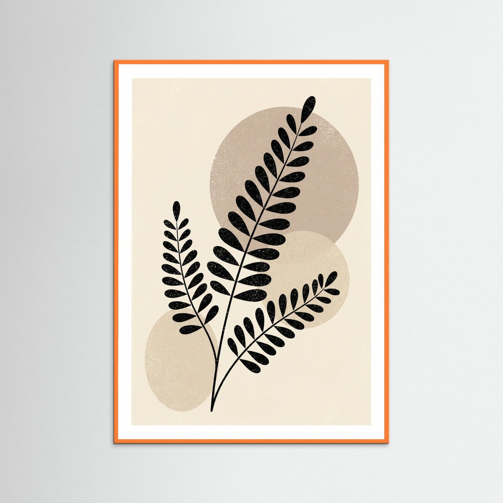 Orange Wood Shadowed Botanicals